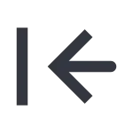 Arrow Left Stop SVG Icon